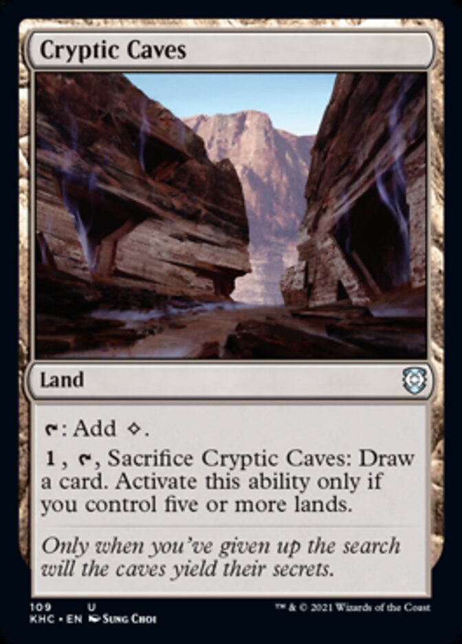 Cryptic Caves [Kaldheim Commander] | Anubis Games and Hobby