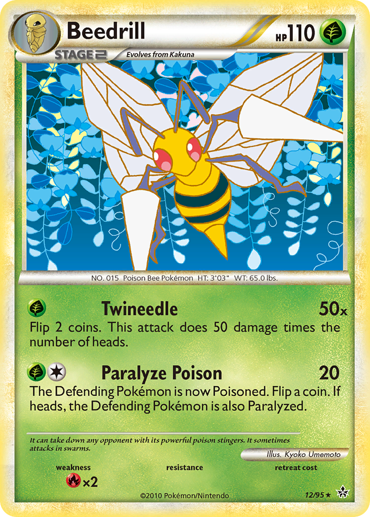 Beedrill (12/95) [HeartGold & SoulSilver: Unleashed] | Anubis Games and Hobby