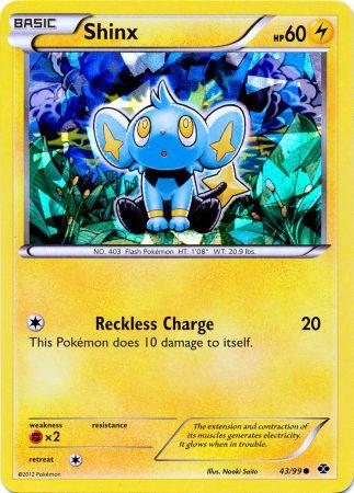 Shinx (43/99) (Cracked Ice Holo) (Blister Exclusive) [Black & White: Next Destinies] | Anubis Games and Hobby