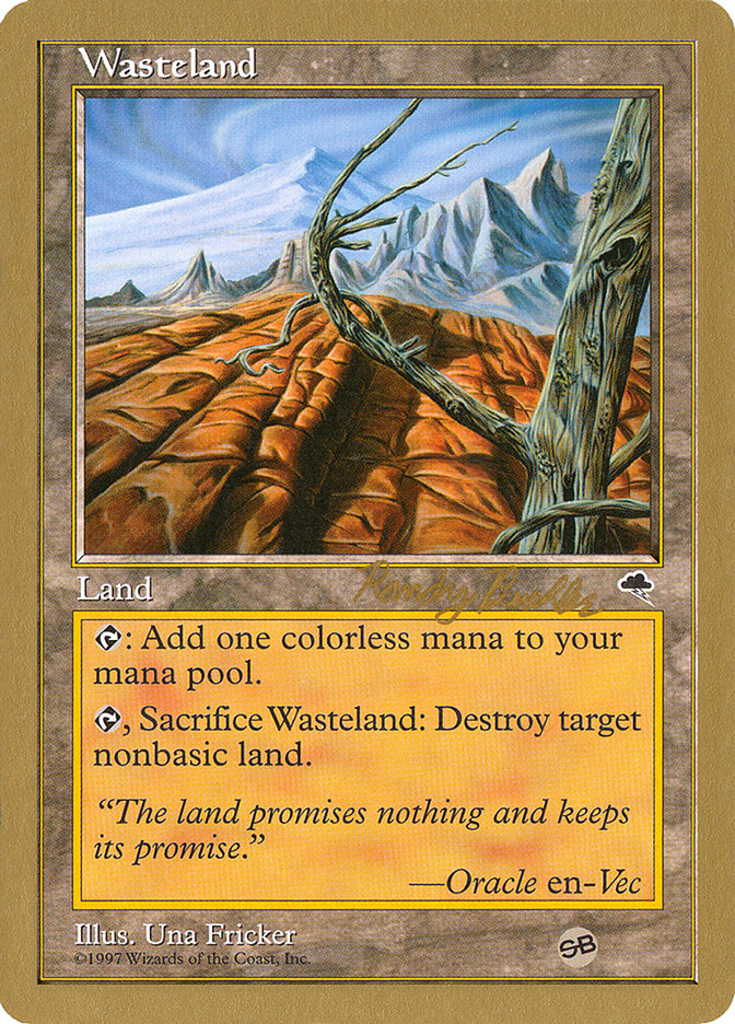 Wasteland (Randy Buehler) (SB) [World Championship Decks 1998] | Anubis Games and Hobby