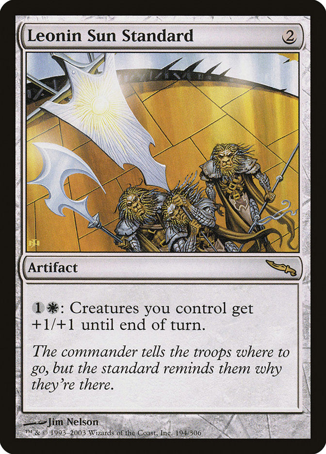 Leonin Sun Standard [Mirrodin] | Anubis Games and Hobby