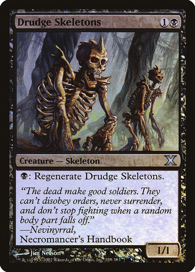 Drudge Skeletons (Premium Foil) [Tenth Edition] | Anubis Games and Hobby