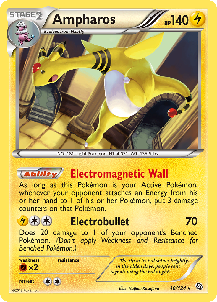 Ampharos (40/124) [Black & White: Dragons Exalted] | Anubis Games and Hobby