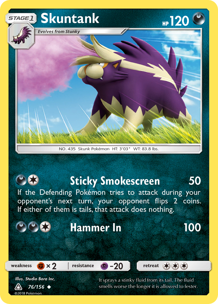 Skuntank (76/156) [Sun & Moon: Ultra Prism] | Anubis Games and Hobby