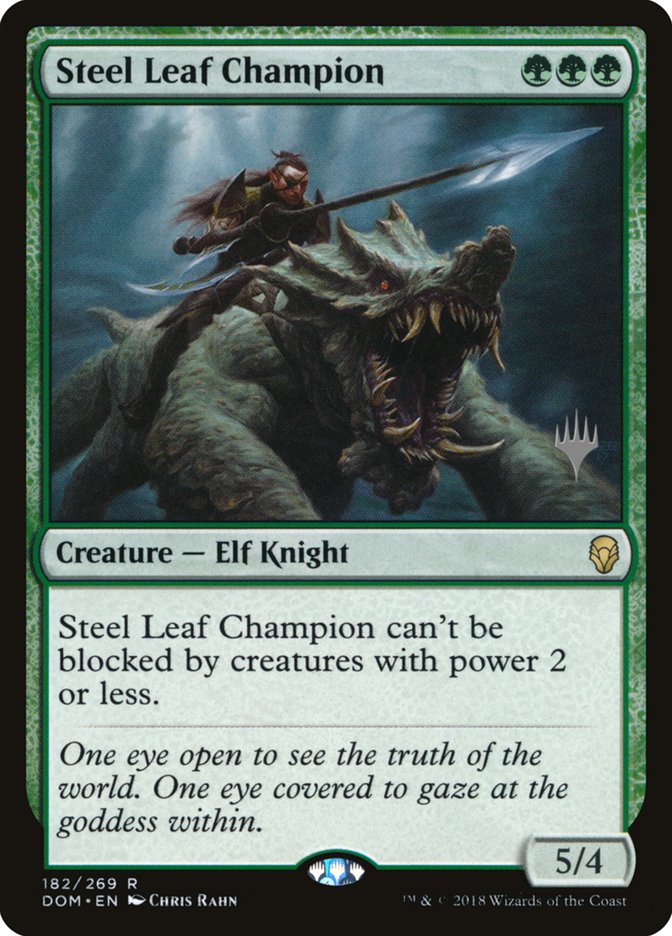 Steel Leaf Champion (Promo Pack) [Dominaria Promos] | Anubis Games and Hobby