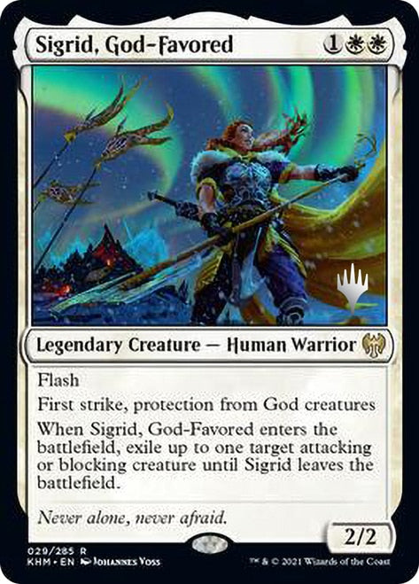 Sigrid, God-Favored (Promo Pack) [Kaldheim Promos] | Anubis Games and Hobby