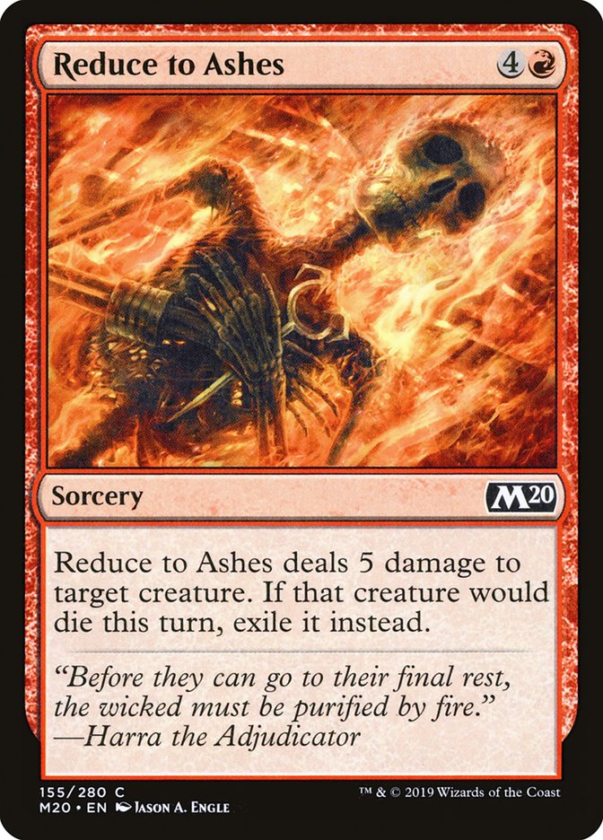 Reduce to Ashes [Core Set 2020] | Anubis Games and Hobby