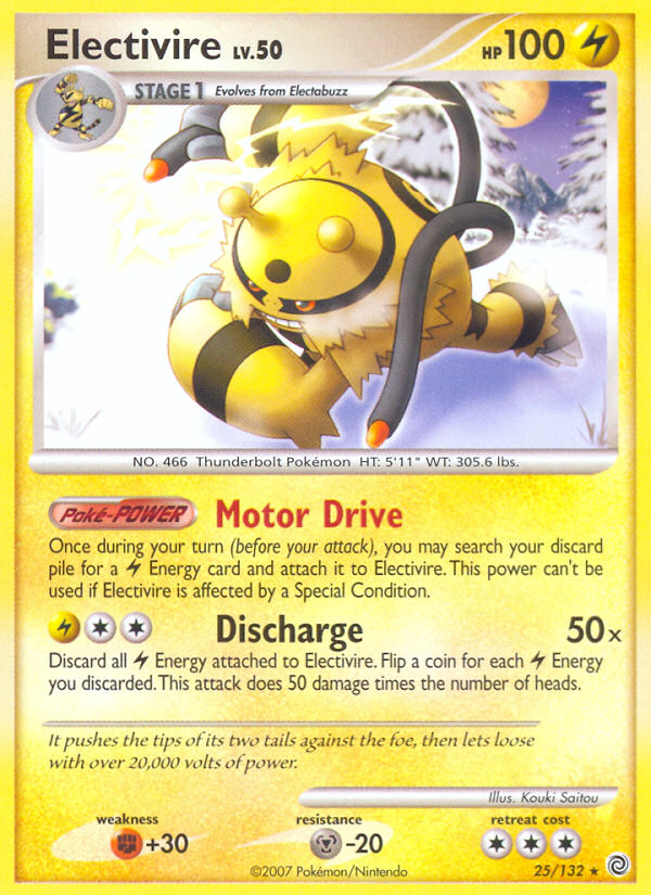 Electivire (25/132) [Diamond & Pearl: Secret Wonders] | Anubis Games and Hobby