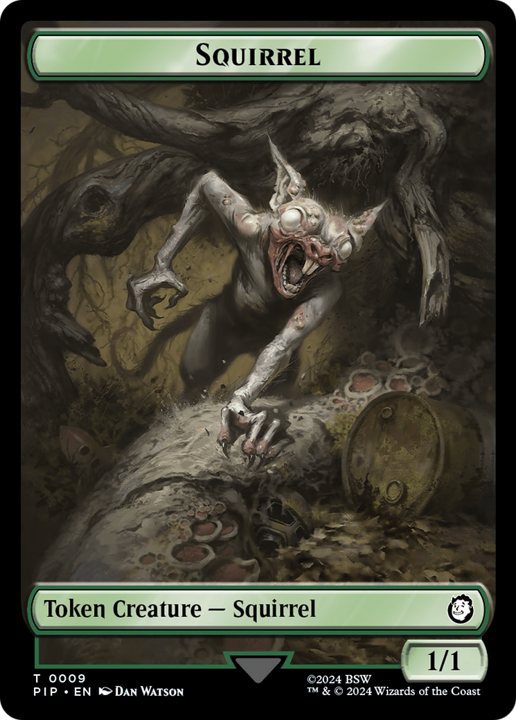 Junk // Squirrel Double-Sided Token [Fallout Tokens] | Anubis Games and Hobby