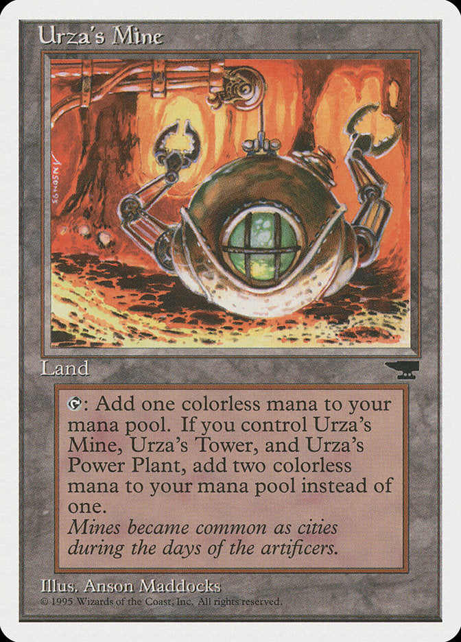 Urza's Mine (Orange Background) [Chronicles] | Anubis Games and Hobby