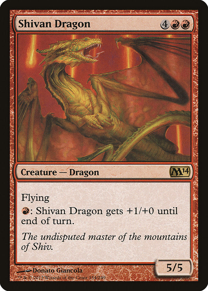 Shivan Dragon [Magic 2014] | Anubis Games and Hobby