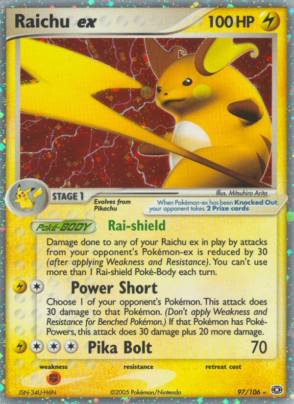 Raichu ex (97/106) [EX: Emerald] | Anubis Games and Hobby