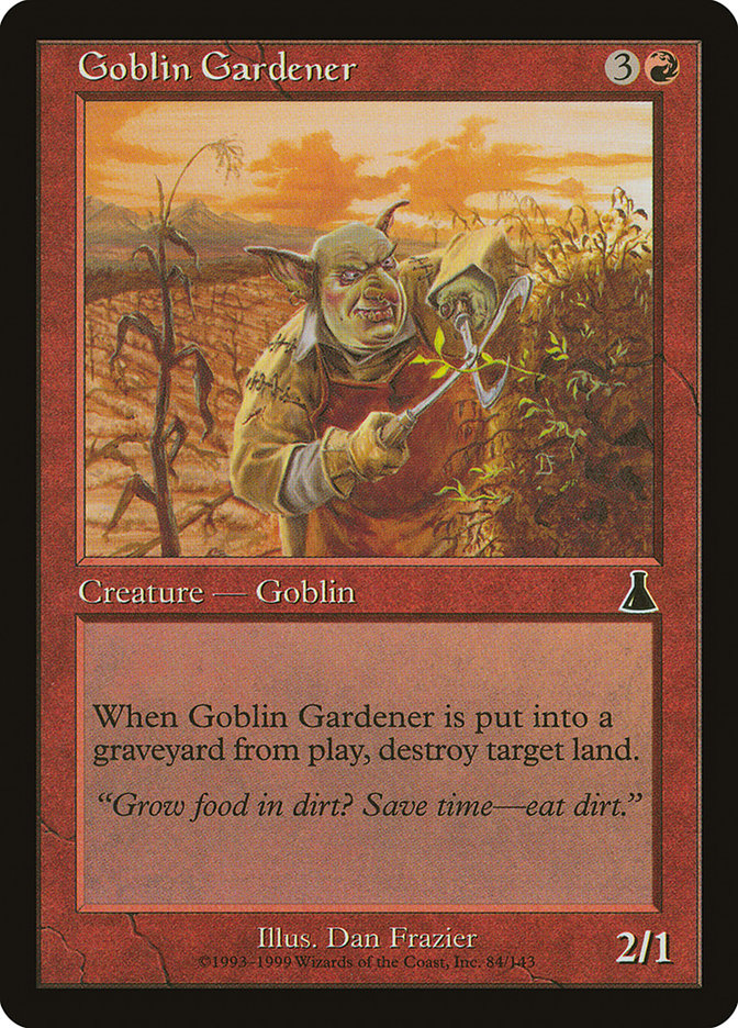Goblin Gardener [Urza's Destiny] | Anubis Games and Hobby
