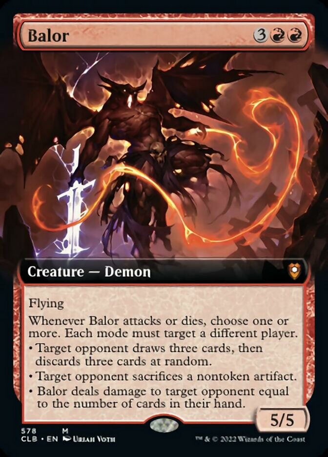 Balor (Extended Art) [Commander Legends: Battle for Baldur's Gate] | Anubis Games and Hobby