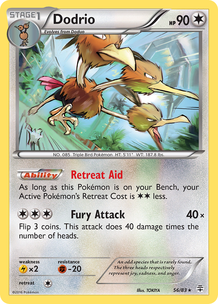 Dodrio (56/83) [XY: Generations] | Anubis Games and Hobby