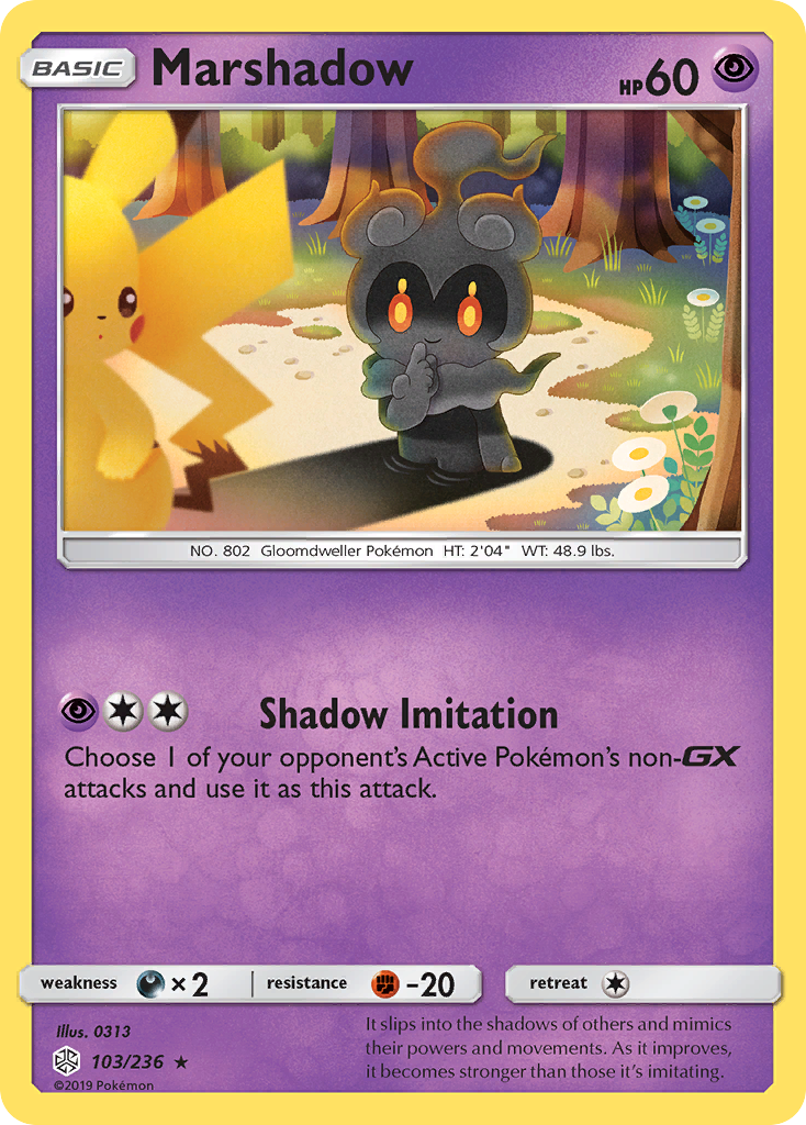 Marshadow (103/236) [Sun & Moon: Cosmic Eclipse] | Anubis Games and Hobby