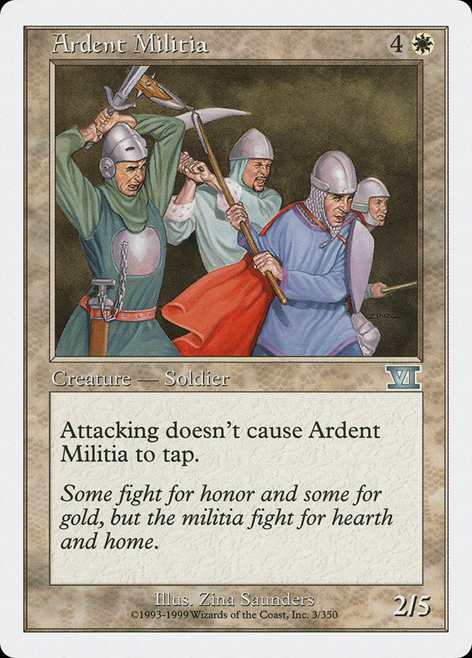 Ardent Militia [Classic Sixth Edition] | Anubis Games and Hobby