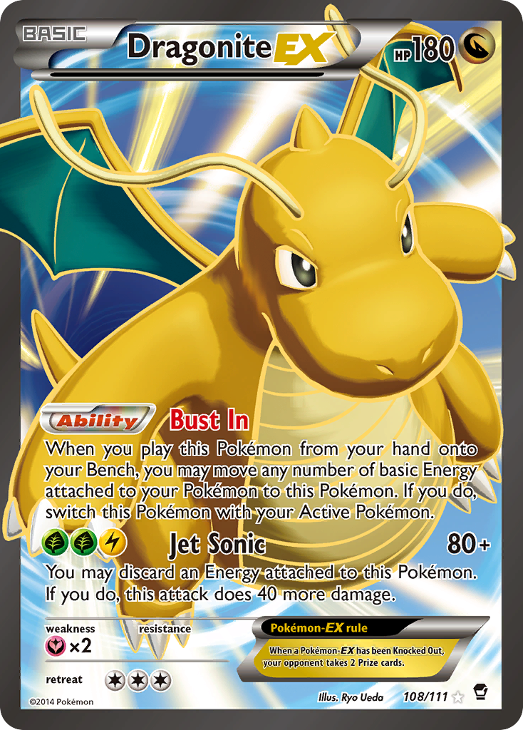 Dragonite EX (108/111) [XY: Furious Fists] | Anubis Games and Hobby