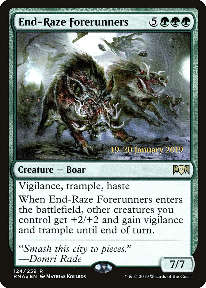 End-Raze Forerunners [Ravnica Allegiance Prerelease Promos] | Anubis Games and Hobby