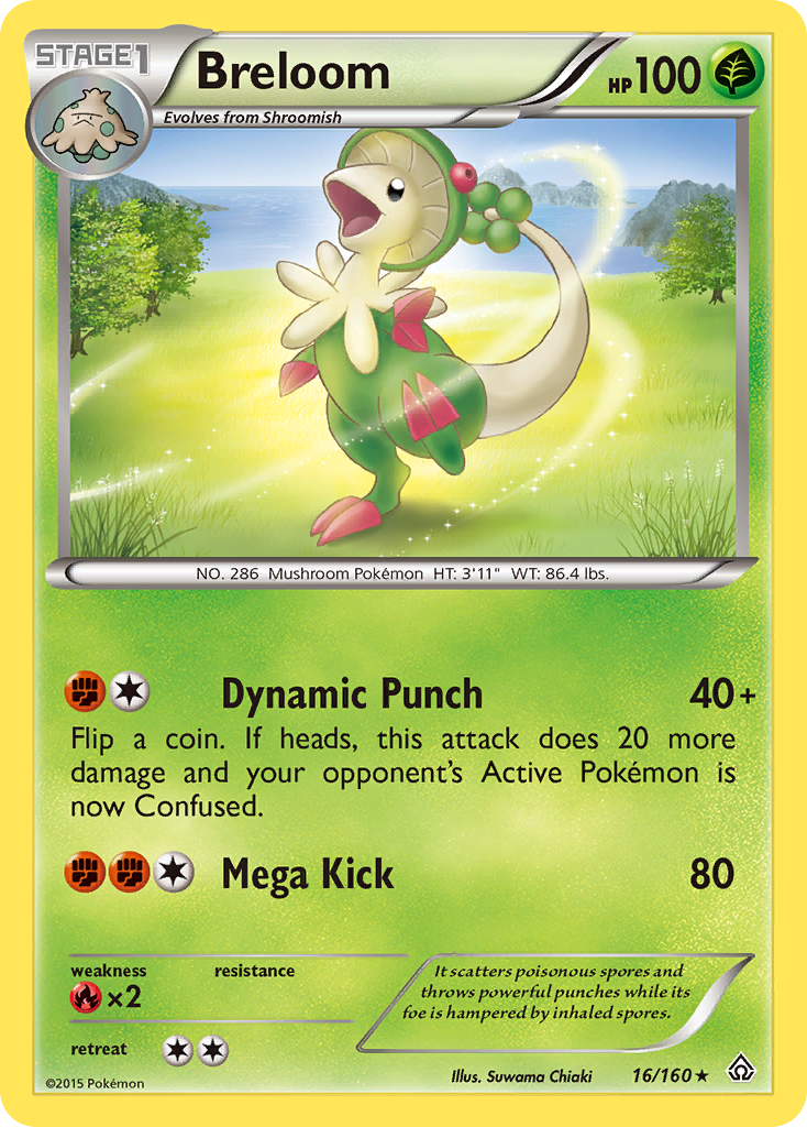 Breloom (16/160) [XY: Primal Clash] | Anubis Games and Hobby