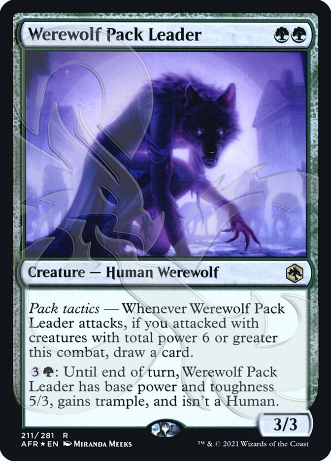 Werewolf Pack Leader (Ampersand Promo) [Dungeons & Dragons: Adventures in the Forgotten Realms Promos] | Anubis Games and Hobby