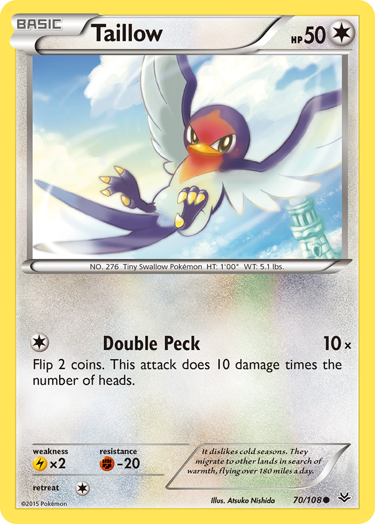 Taillow (70/108) [XY: Roaring Skies] | Anubis Games and Hobby