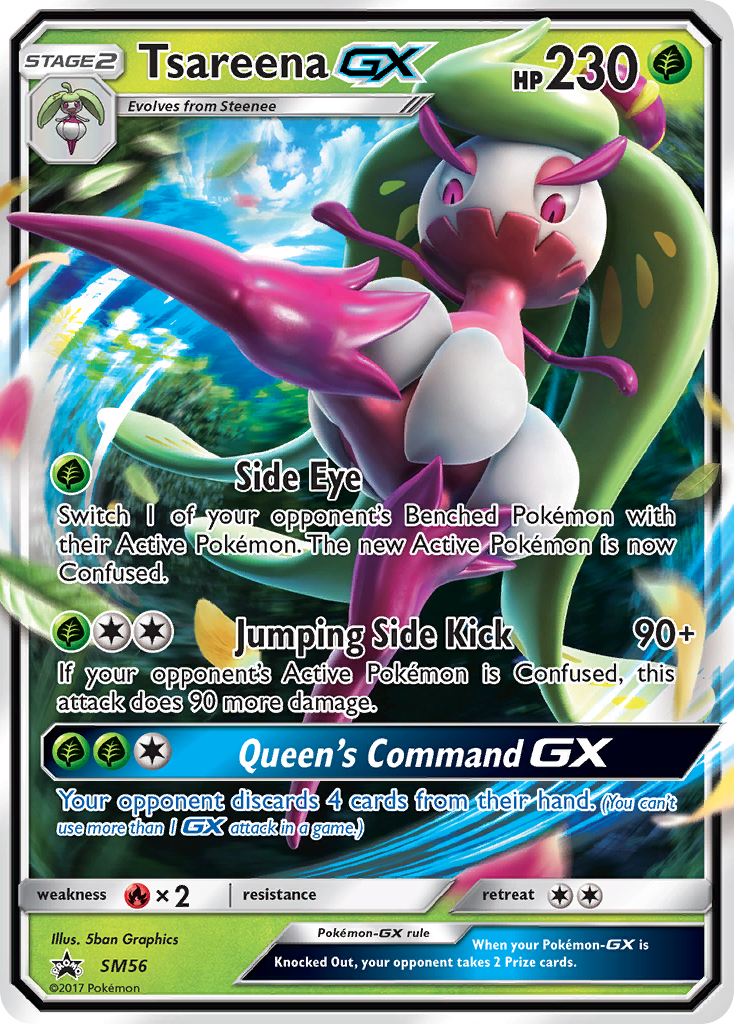 Tsareena GX (SM56) [Sun & Moon: Black Star Promos] | Anubis Games and Hobby