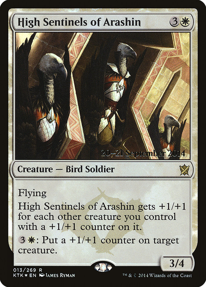 High Sentinels of Arashin [Khans of Tarkir Prerelease Promos] | Anubis Games and Hobby