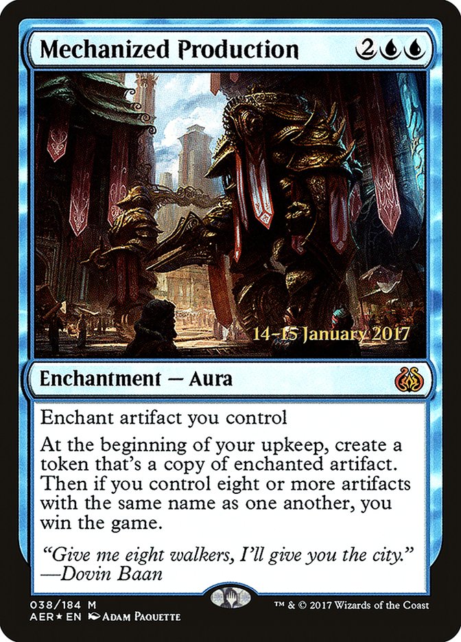 Mechanized Production [Aether Revolt Prerelease Promos] | Anubis Games and Hobby