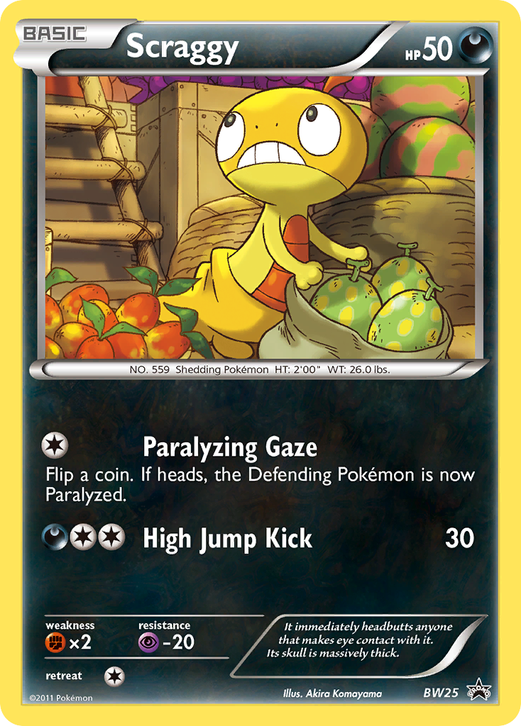 Scraggy (BW25) [Black & White: Black Star Promos] | Anubis Games and Hobby