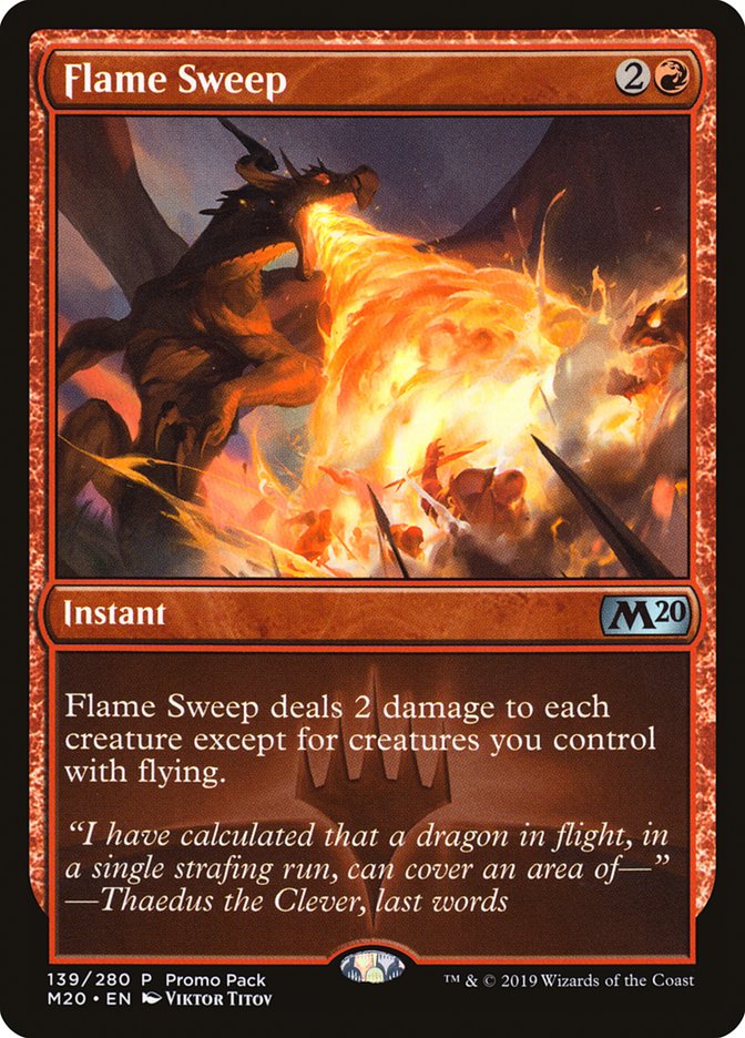 Flame Sweep (Promo Pack) [Core Set 2020 Promos] | Anubis Games and Hobby