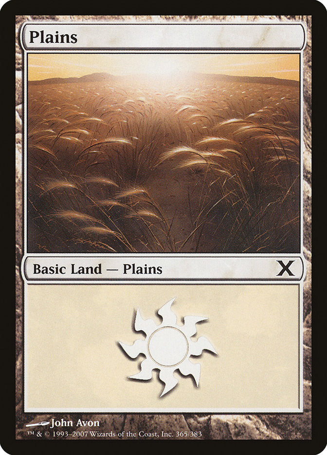 Plains (365) [Tenth Edition] | Anubis Games and Hobby