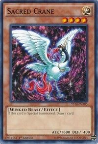 Sacred Crane [Super Starter: Space-Time Showdown Power-Up Pack] [YS14-ENA05] | Anubis Games and Hobby