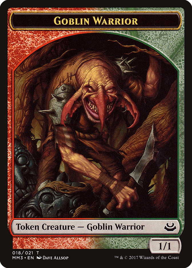 Goblin Warrior Token [Modern Masters 2017 Tokens] | Anubis Games and Hobby