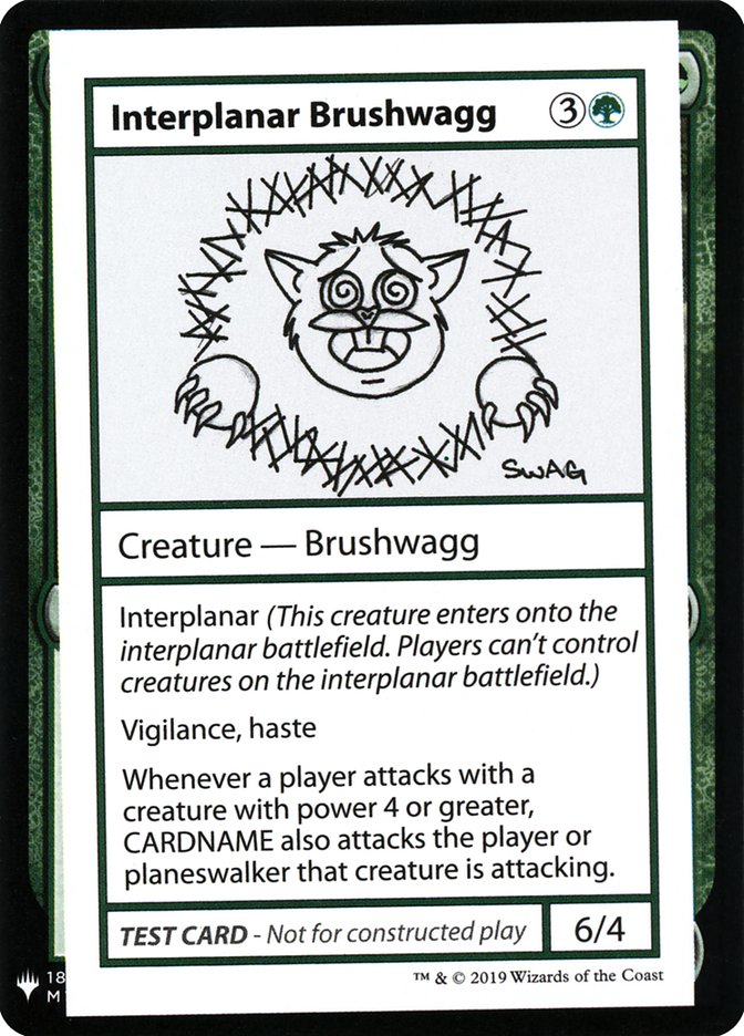 Interplanar Brushwagg [Mystery Booster Playtest Cards] | Anubis Games and Hobby