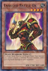 Enraged Battle Ox (Shatterfoil) [Battle Pack 3: Monster League] [BP03-EN011] | Anubis Games and Hobby