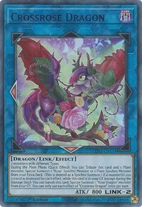 Crossrose Dragon (Purple) [LDS2-EN114] Ultra Rare | Anubis Games and Hobby