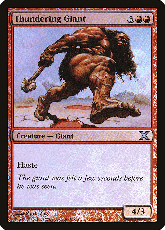 Thundering Giant (Premium Foil) [Tenth Edition] | Anubis Games and Hobby