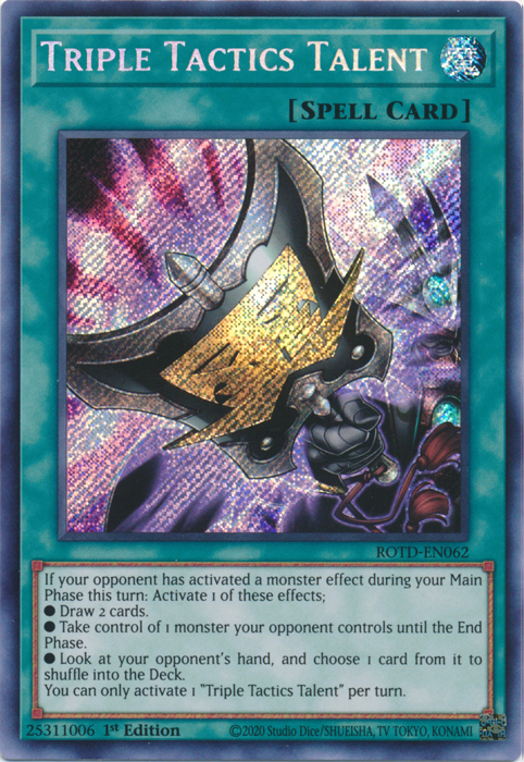 Triple Tactics Talent [ROTD-EN062] Secret Rare | Anubis Games and Hobby