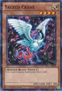 Sacred Crane (Shatterfoil) [Battle Pack 3: Monster League] [BP03-EN010] | Anubis Games and Hobby