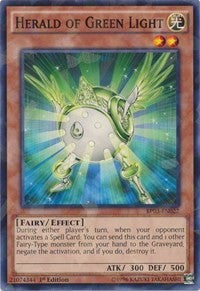 Herald of Green Light (Shatterfoil) [Battle Pack 3: Monster League] [BP03-EN022] | Anubis Games and Hobby