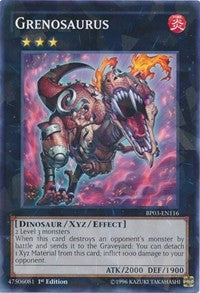 Grenosaurus (Shatterfoil) [Battle Pack 3: Monster League] [BP03-EN116] | Anubis Games and Hobby