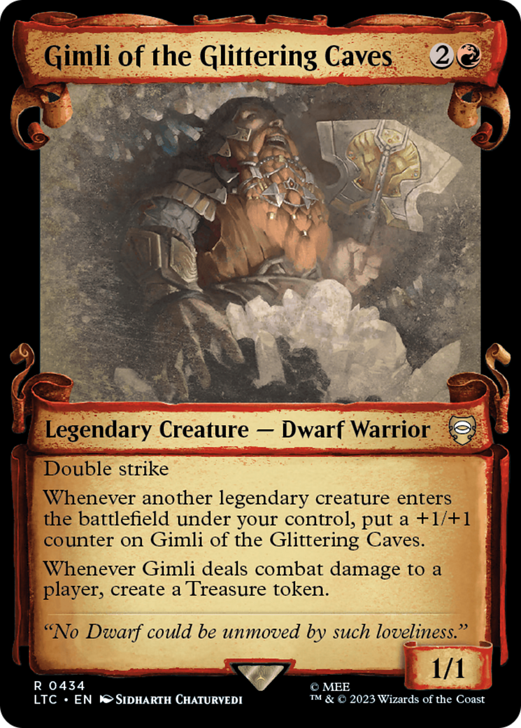 Gimli of the Glittering Caves [The Lord of the Rings: Tales of Middle-Earth Commander Showcase Scrolls] | Anubis Games and Hobby