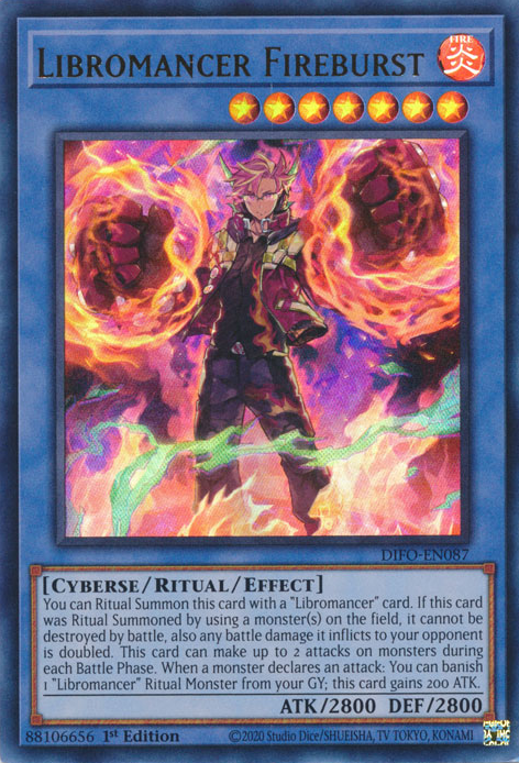 Libromancer Fireburst [DIFO-EN087] Ultra Rare | Anubis Games and Hobby