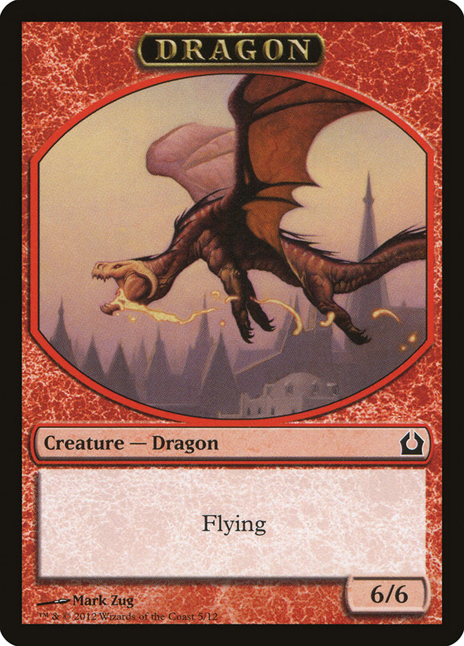 Dragon Token [Return to Ravnica Tokens] | Anubis Games and Hobby
