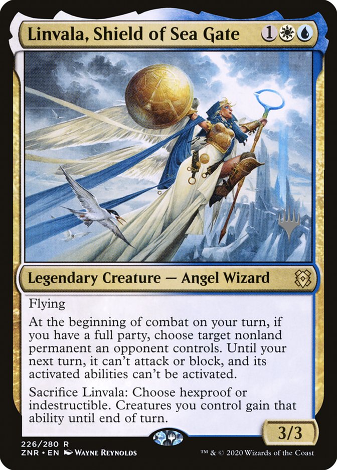 Linvala, Shield of Sea Gate (Promo Pack) [Zendikar Rising Promos] | Anubis Games and Hobby