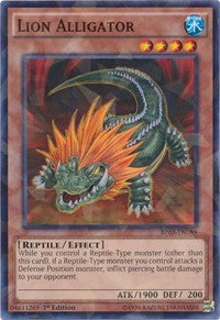 Lion Alligator (Shatterfoil) [Battle Pack 3: Monster League] [BP03-EN089] | Anubis Games and Hobby