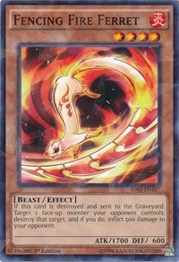 Fencing Fire Ferret (Shatterfoil) [Battle Pack 3: Monster League] [BP03-EN107] | Anubis Games and Hobby