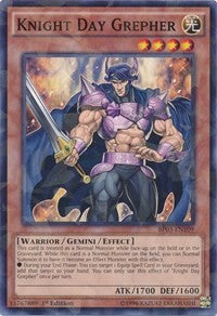 Knight Day Grepher (Shatterfoil) [Battle Pack 3: Monster League] [BP03-EN109] | Anubis Games and Hobby