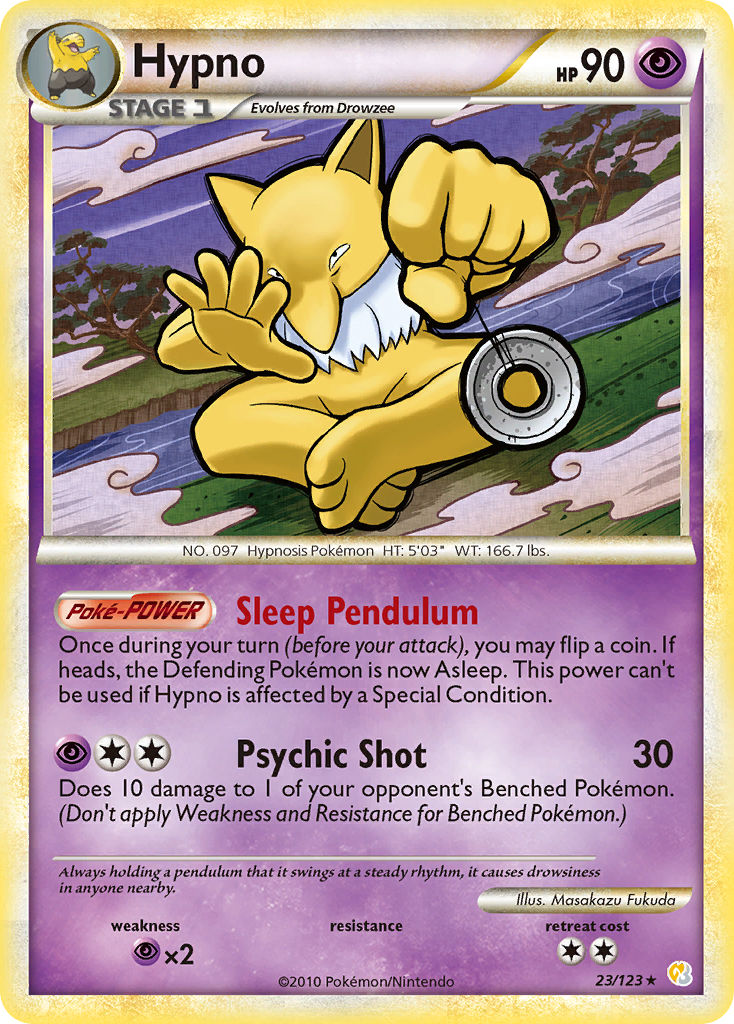 Hypno (23/123) [HeartGold & SoulSilver: Base Set] | Anubis Games and Hobby